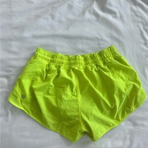 yellow lululemon shorts